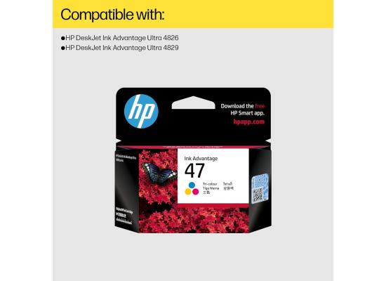 HP 47 Tri-Color Original Ink Cartridge